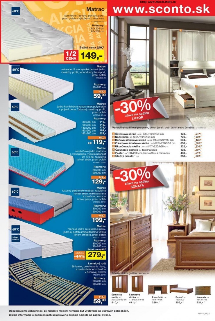 leták akčný leták Sconto nábytok strana 8 leták akčný leták Sconto nábytok strana 8