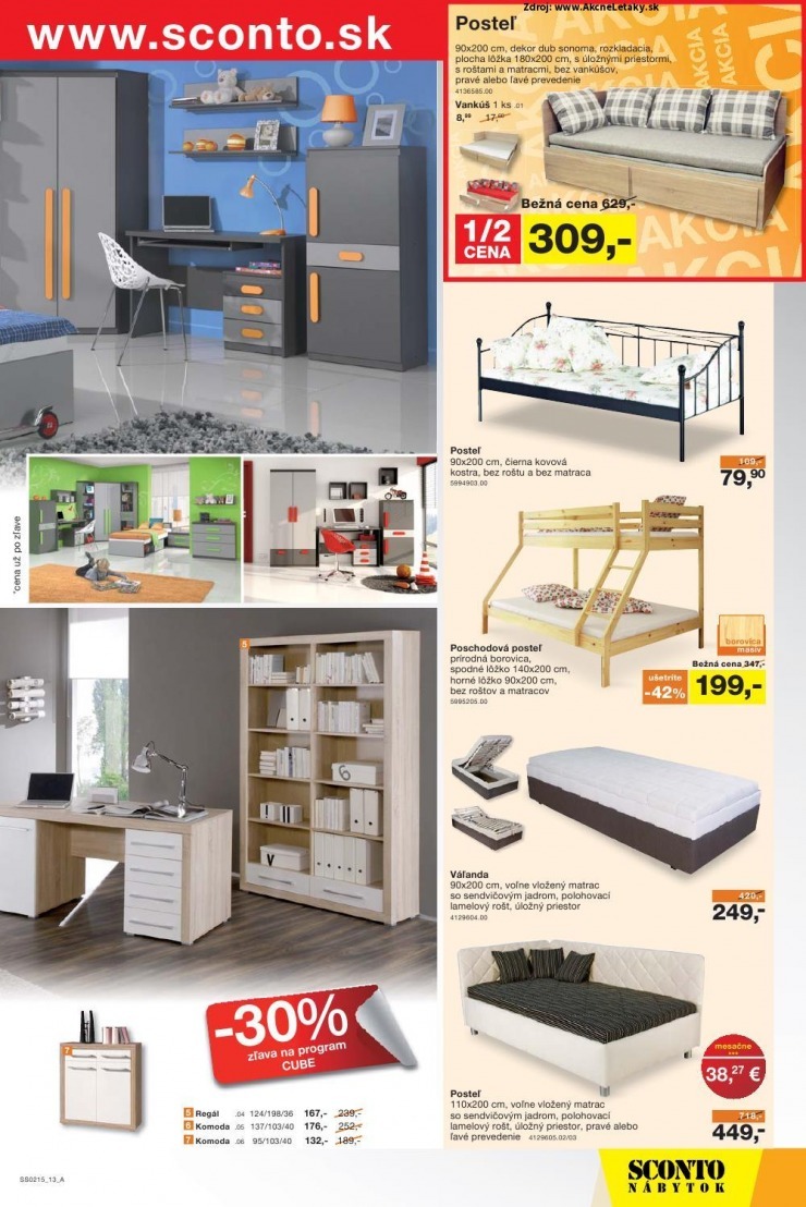 leták akčný leták Sconto nábytok strana 13 leták akčný leták Sconto nábytok strana 13