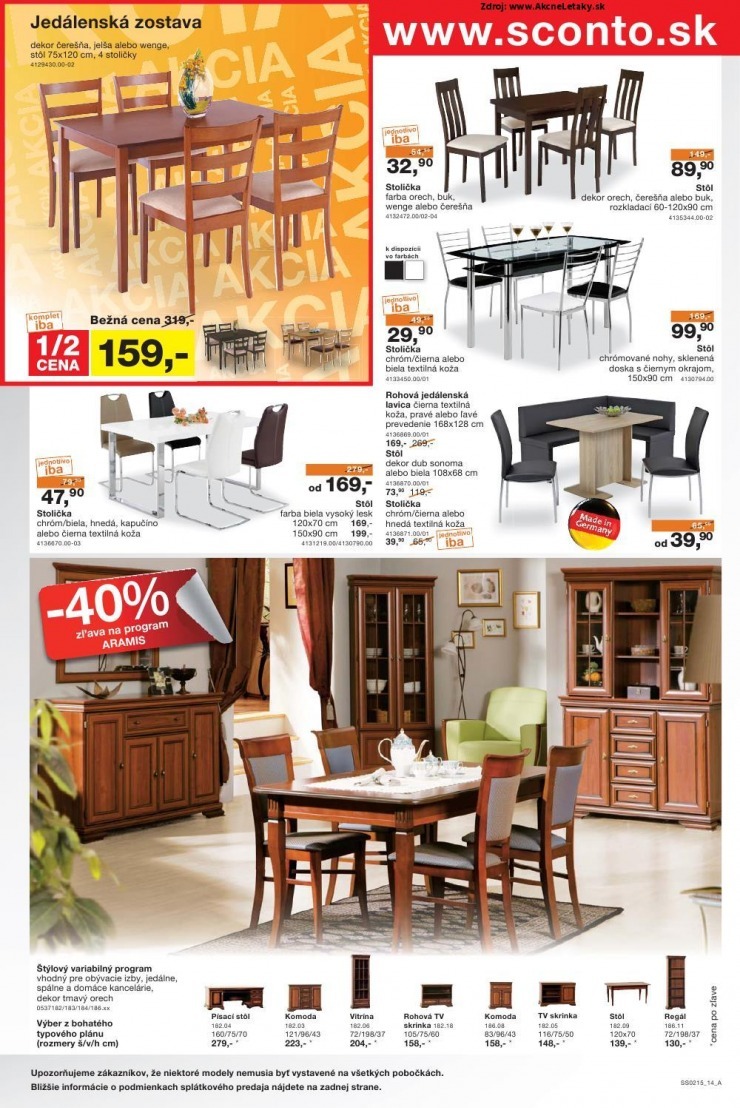 leták akčný leták Sconto nábytok strana 14 leták akčný leták Sconto nábytok strana 14