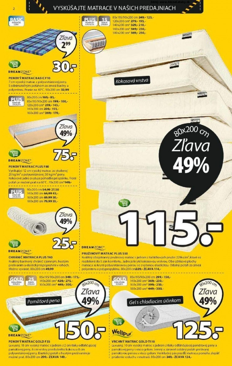 leták akciový leták Jysk strana 2 leták akciový leták Jysk strana 2