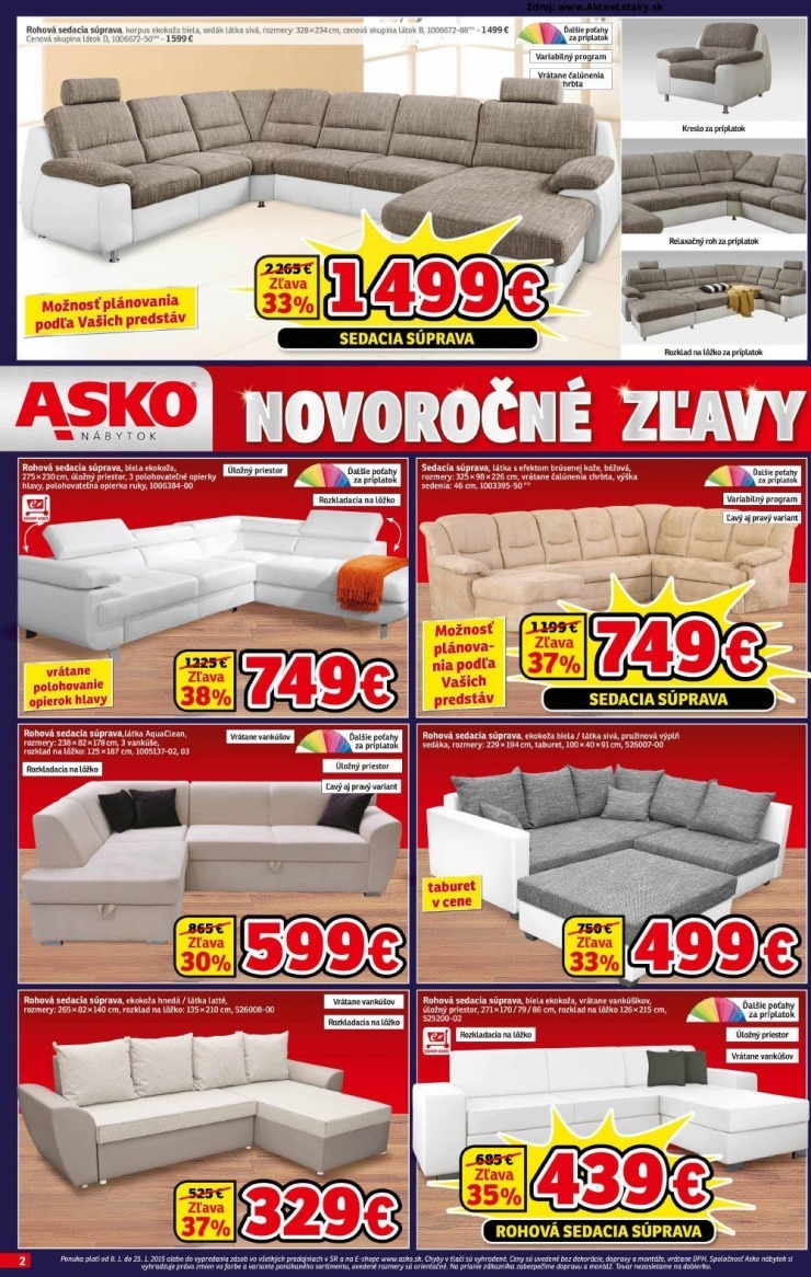 leták ASKO leták - novoročné zľavy strana 2 leták ASKO leták - novoročné zľavy strana 2