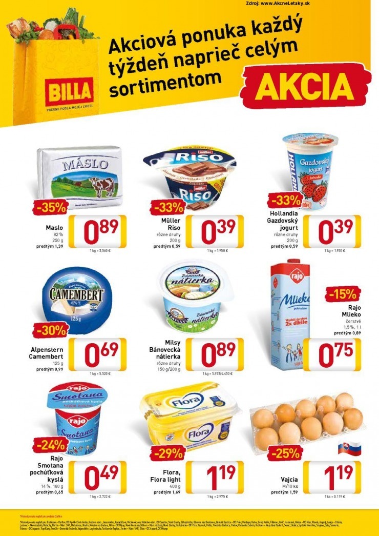 leták akčný Billa leták strana 2 leták akčný Billa leták strana 2