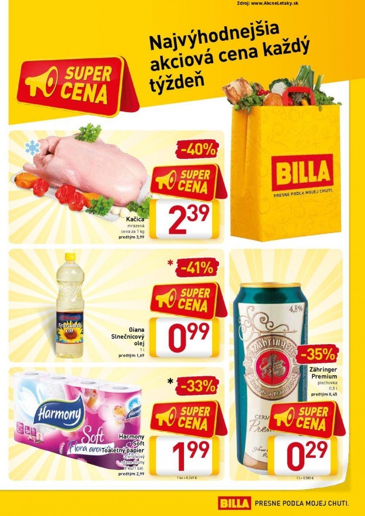 leták akčný Billa leták strana 3 leták akčný Billa leták strana 3