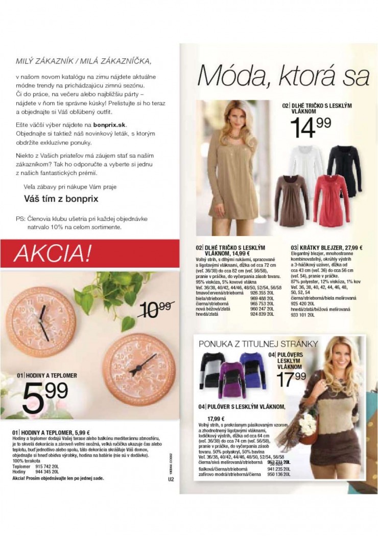 leták BonPrix leták - Štýlové úplety strana 2 leták BonPrix leták - Štýlové úplety strana 2