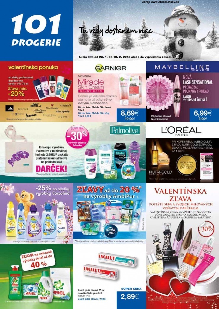 leták špeciálny leták 101 Drogerie strana 1 leták špeciálny leták 101 Drogerie strana 1