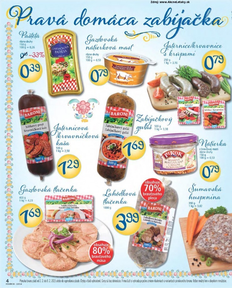 leták akciová ponuka Lidl strana 4 leták akciová ponuka Lidl strana 4