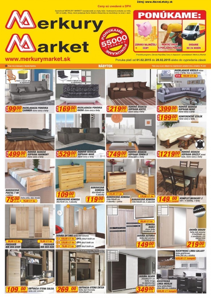 leták akciový leták Merkury Market strana 1 leták akciový leták Merkury Market strana 1