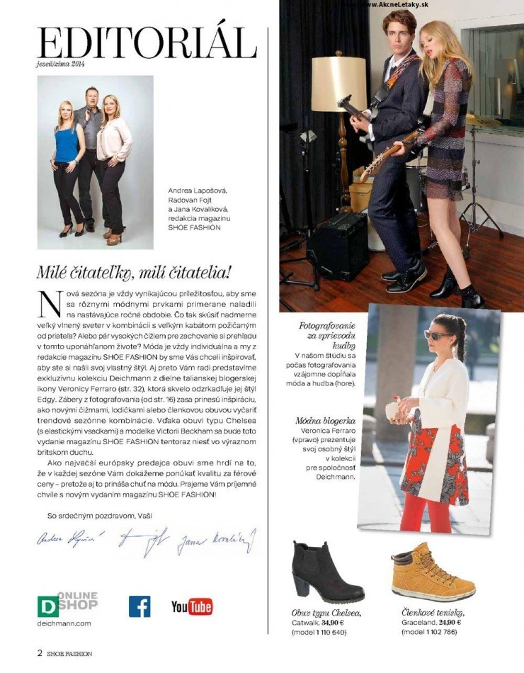 leták Deichmann leták - Shoe Fashion 2014/2 strana 2 leták Deichmann leták - Shoe Fashion 2014/2 strana 2
