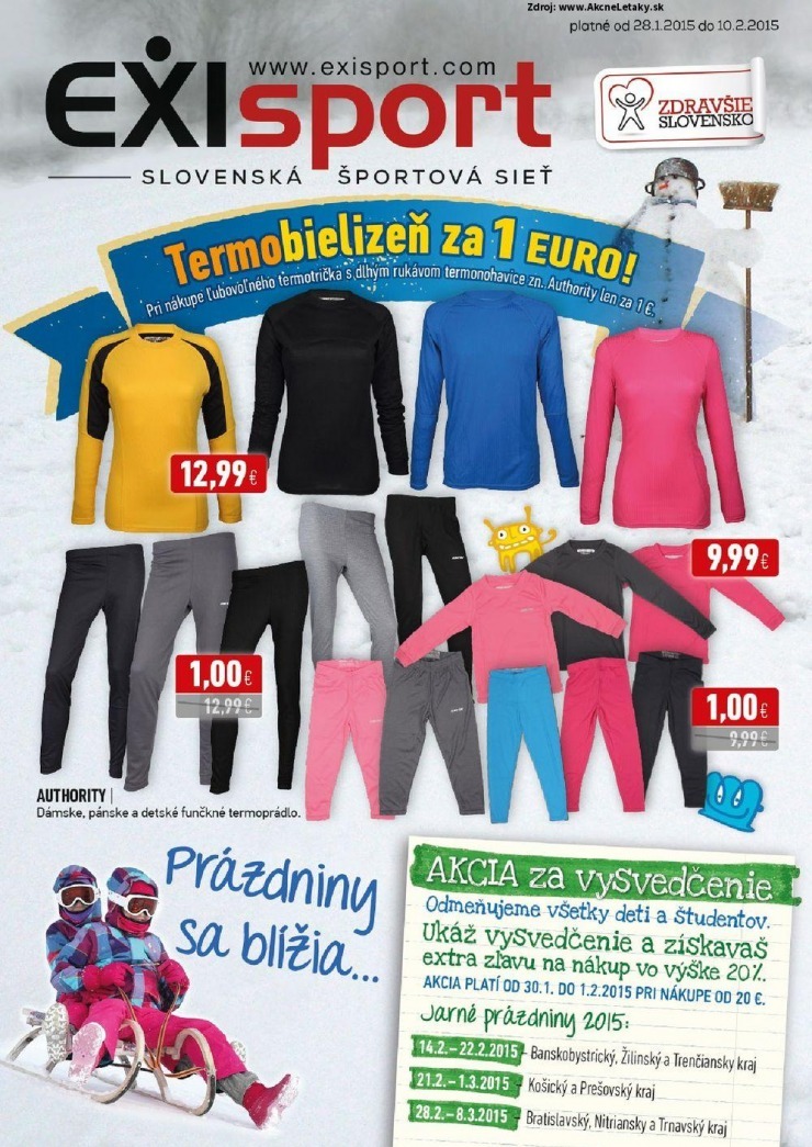 leták aktuálny leták EXIsport strana 1 leták aktuálny leták EXIsport strana 1