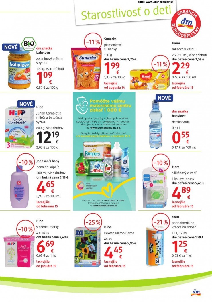 leták akciová ponuka dm drogerie strana 15 leták akciová ponuka dm drogerie strana 15