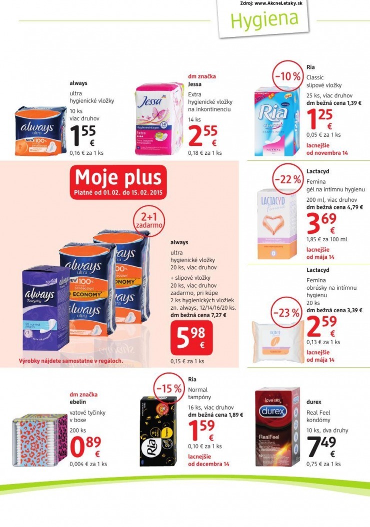 leták akciová ponuka dm drogerie strana 18 leták akciová ponuka dm drogerie strana 18