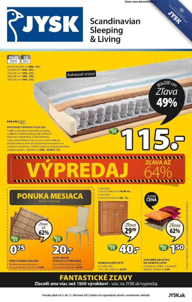 leták mimoriadná ponuka Jysk strana 1 leták mimoriadná ponuka Jysk strana 1