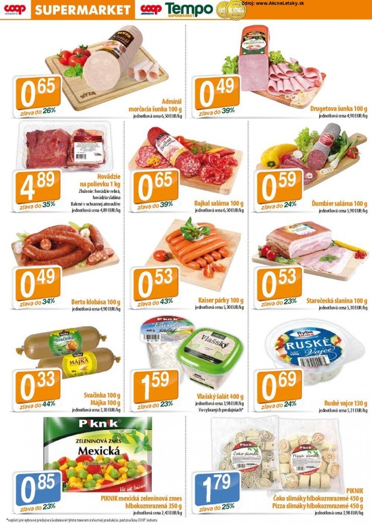 leták špeciálny leták COOP Jednota strana 2 leták špeciálny leták COOP Jednota strana 2