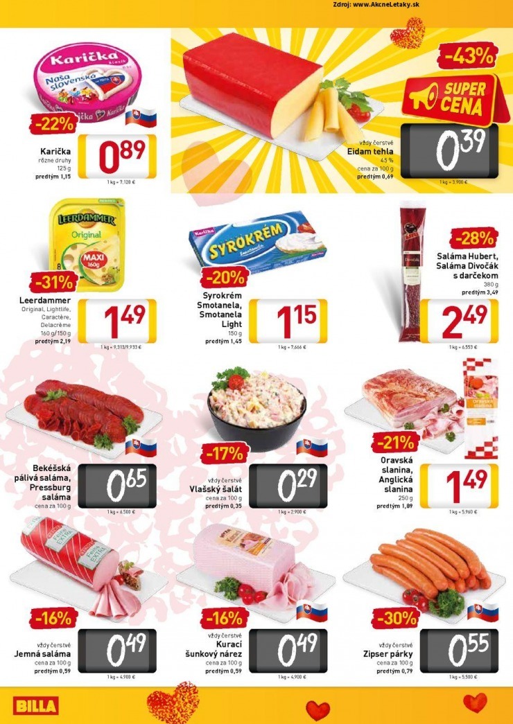 leták špeciálna ponuka Billa strana 9 leták špeciálna ponuka Billa strana 9