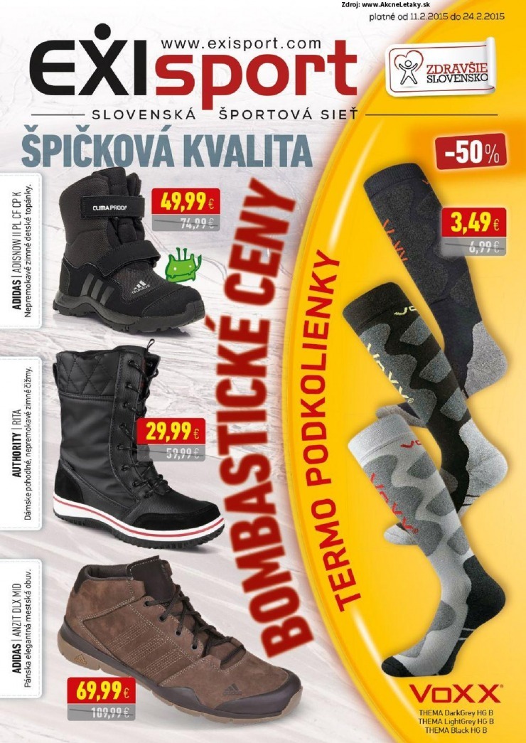 leták EXIsport akciový leták strana 8 leták EXIsport akciový leták strana 8