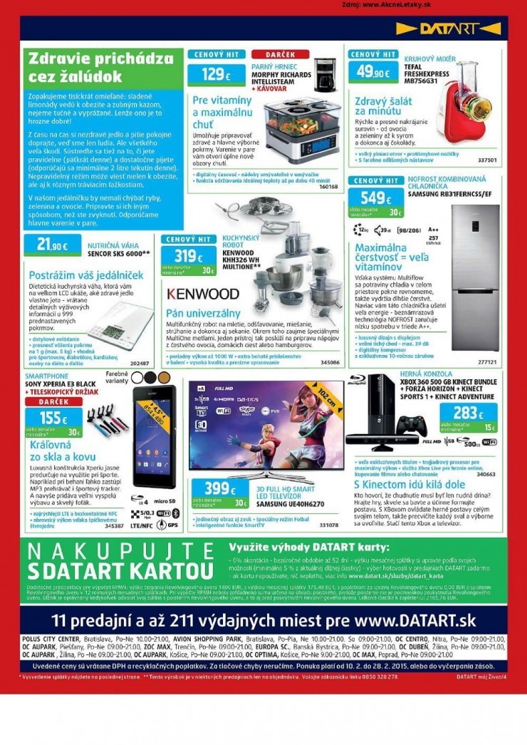 leták akčný leták Datart strana 4 leták akčný leták Datart strana 4