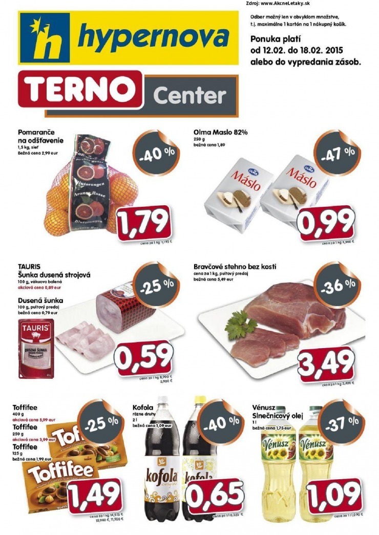 leták TERNO akciový leták strana 1 leták TERNO akciový leták strana 1