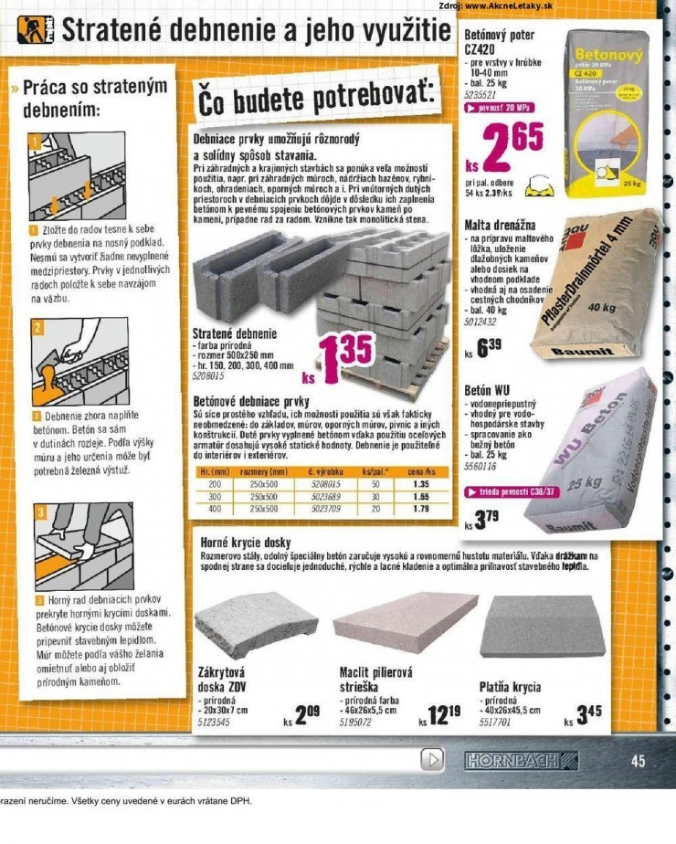 leták akčný leták HORNBACH strana 45 leták akčný leták HORNBACH strana 45