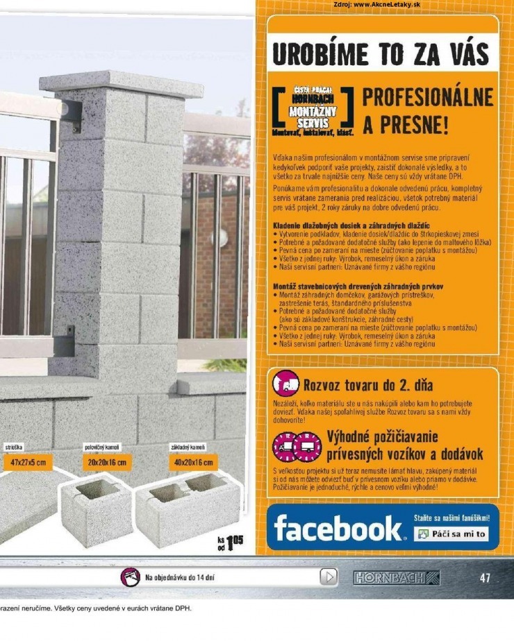 leták akčný leták HORNBACH strana 47 leták akčný leták HORNBACH strana 47