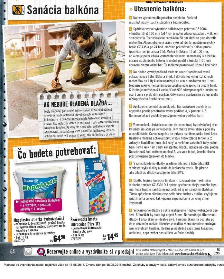 leták akčný leták HORNBACH strana 54 leták akčný leták HORNBACH strana 54