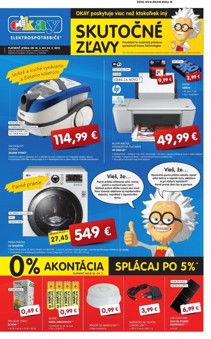leták Okay leták - skutočné zľavy strana 1 leták Okay leták - skutočné zľavy strana 1