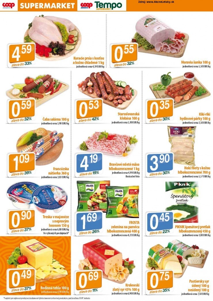 leták akciový leták COOP Jednota strana 2 leták akciový leták COOP Jednota strana 2