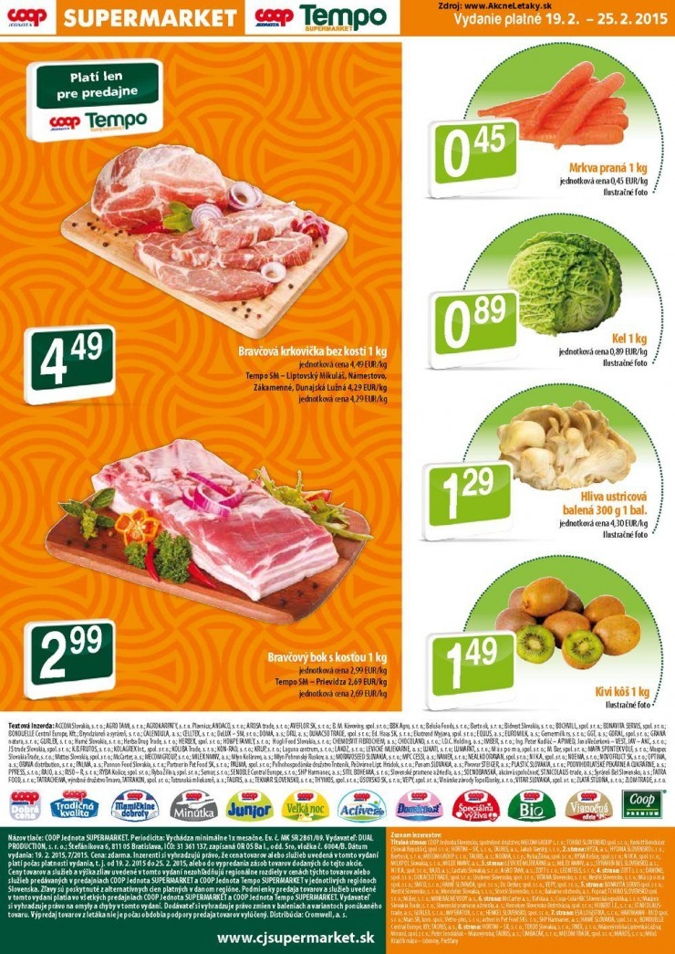 leták akciový leták COOP Jednota strana 8 leták akciový leták COOP Jednota strana 8
