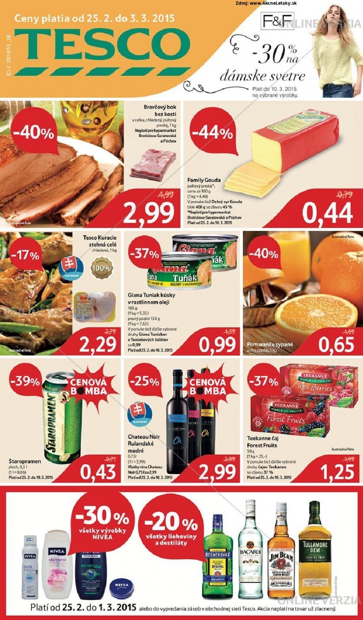 leták Tesco extra ponuka strana 1 leták Tesco extra ponuka strana 1