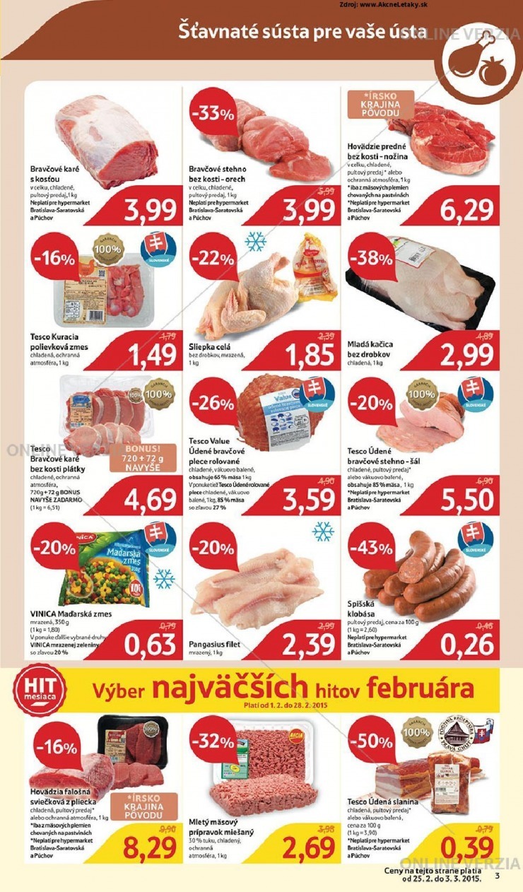 leták Tesco extra ponuka strana 3 leták Tesco extra ponuka strana 3