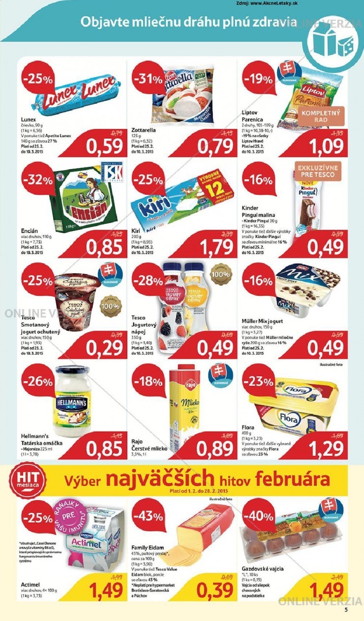leták Tesco extra ponuka strana 5 leták Tesco extra ponuka strana 5