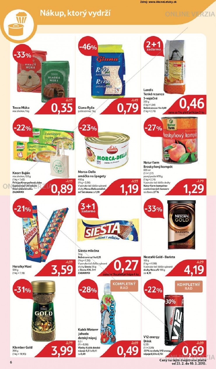 leták Tesco extra ponuka strana 6 leták Tesco extra ponuka strana 6