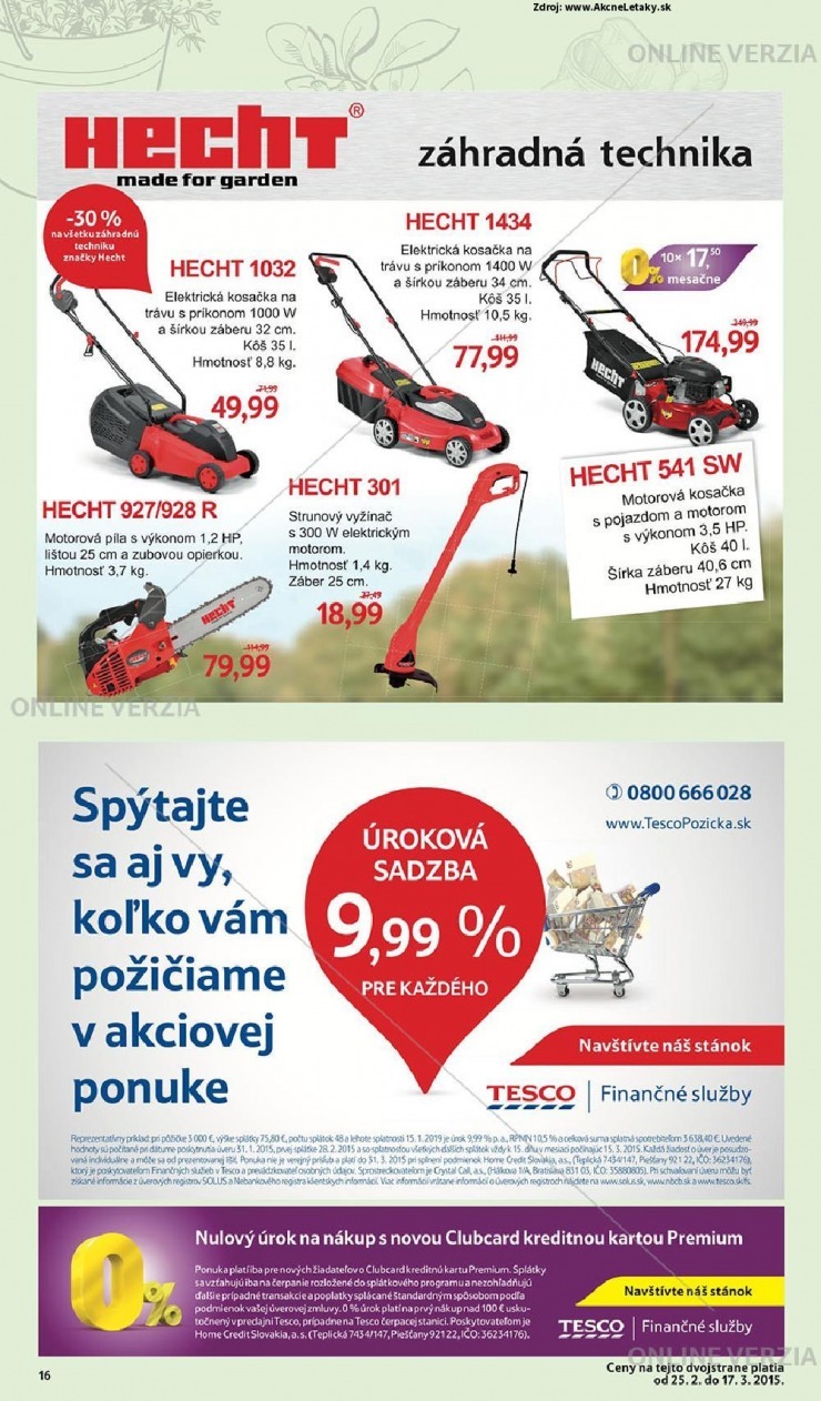 leták Tesco extra ponuka strana 16 leták Tesco extra ponuka strana 16