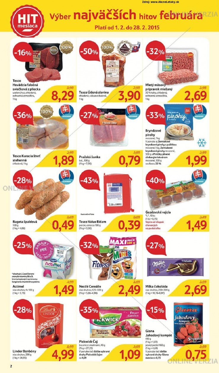 leták špeciálny Tesco leták strana 2 leták špeciálny Tesco leták strana 2