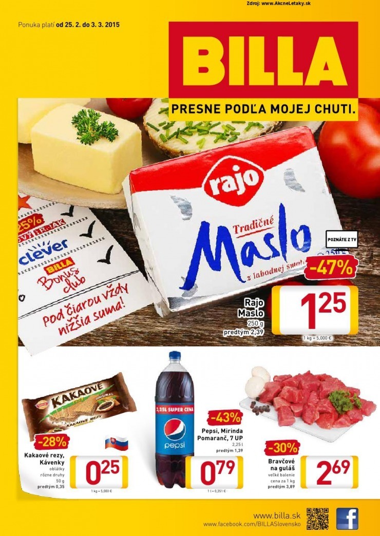 leták aktuálny Billa leták strana 1 leták aktuálny Billa leták strana 1