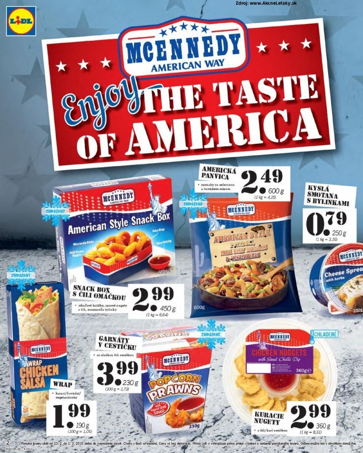 leták Lidl leták - v americkom štýle strana 2 leták Lidl leták - v americkom štýle strana 2