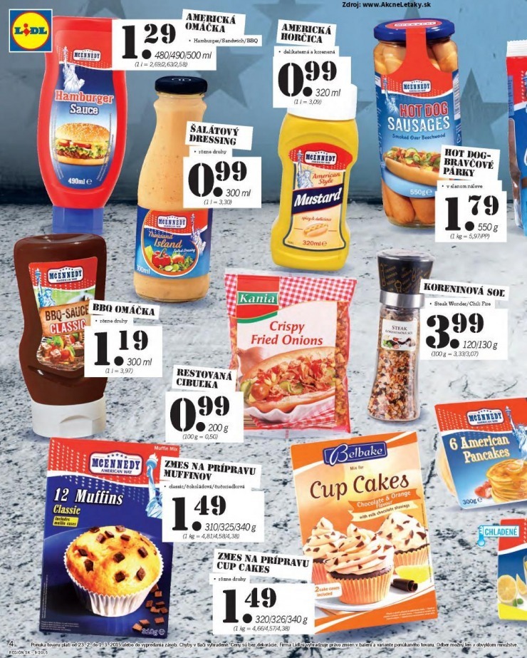 leták Lidl leták - v americkom štýle strana 4 leták Lidl leták - v americkom štýle strana 4