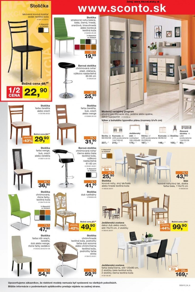 leták exklitivní leták Sconto nábytok strana 4 leták exklitivní leták Sconto nábytok strana 4