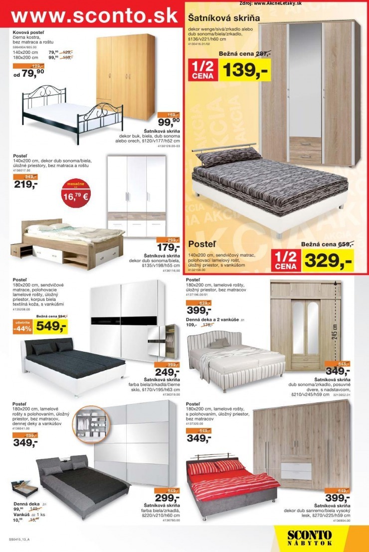 leták exklitivní leták Sconto nábytok strana 13 leták exklitivní leták Sconto nábytok strana 13
