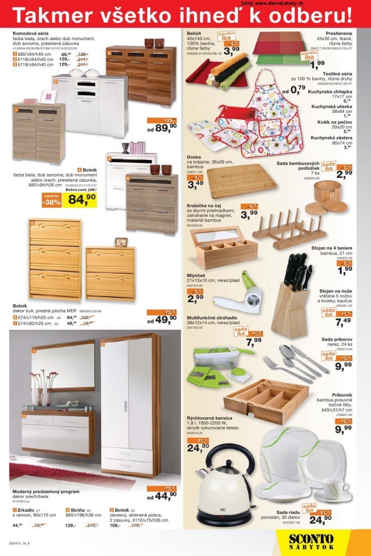 leták exklitivní leták Sconto nábytok strana 19 leták exklitivní leták Sconto nábytok strana 19