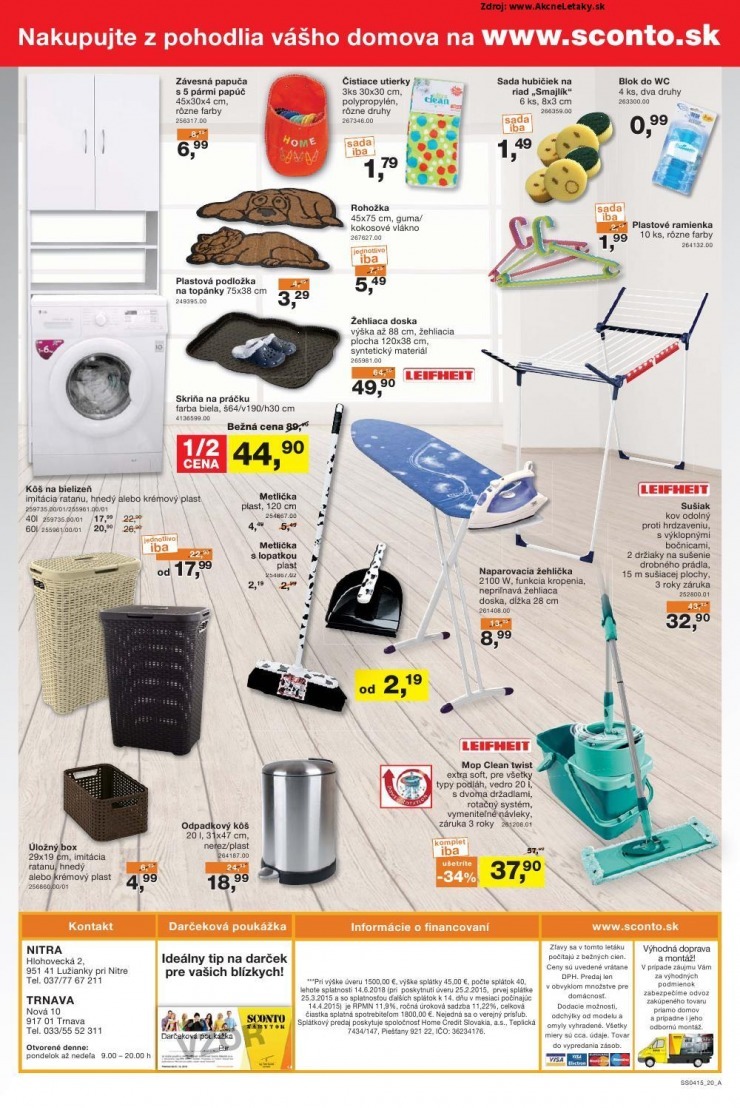 leták exklitivní leták Sconto nábytok strana 20 leták exklitivní leták Sconto nábytok strana 20