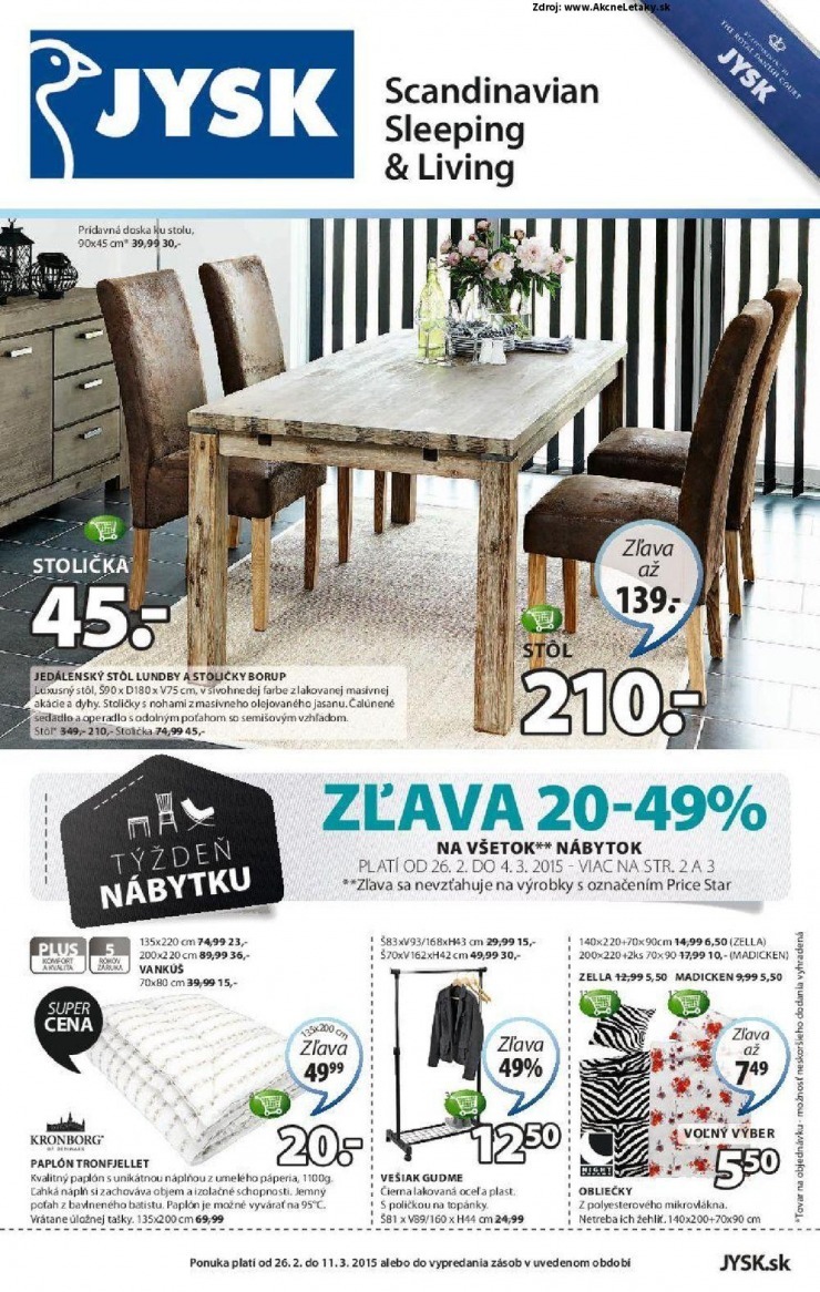 leták akčná ponuka Jysk strana 1 leták akčná ponuka Jysk strana 1