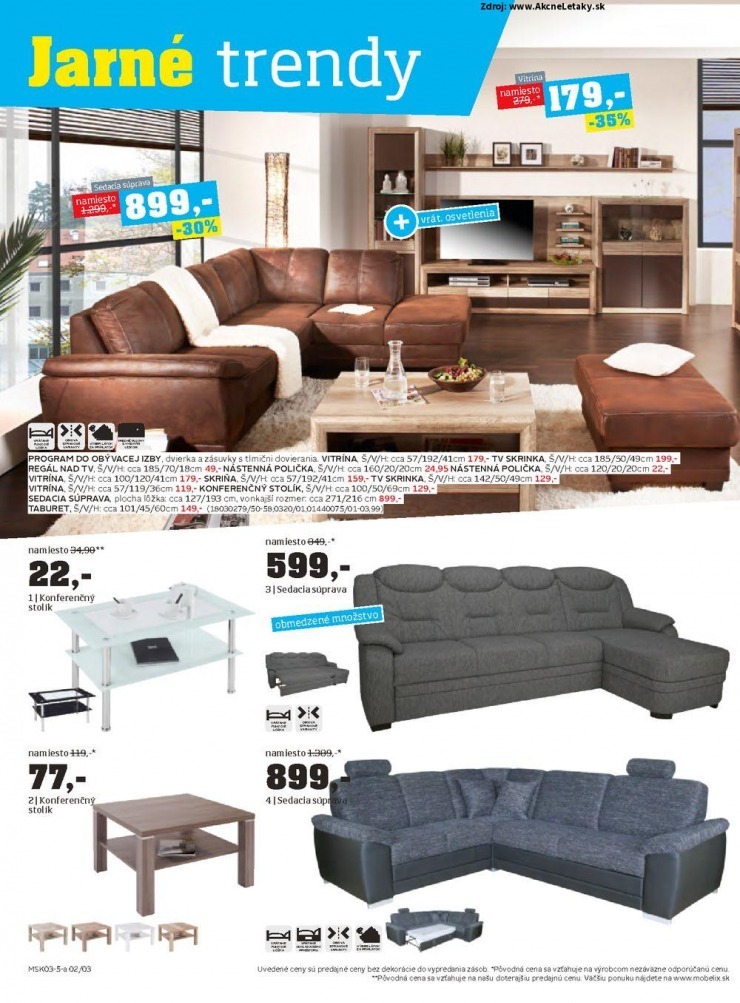 leták Möbelix leták - jarné trendy strana 2 leták Möbelix leták - jarné trendy strana 2