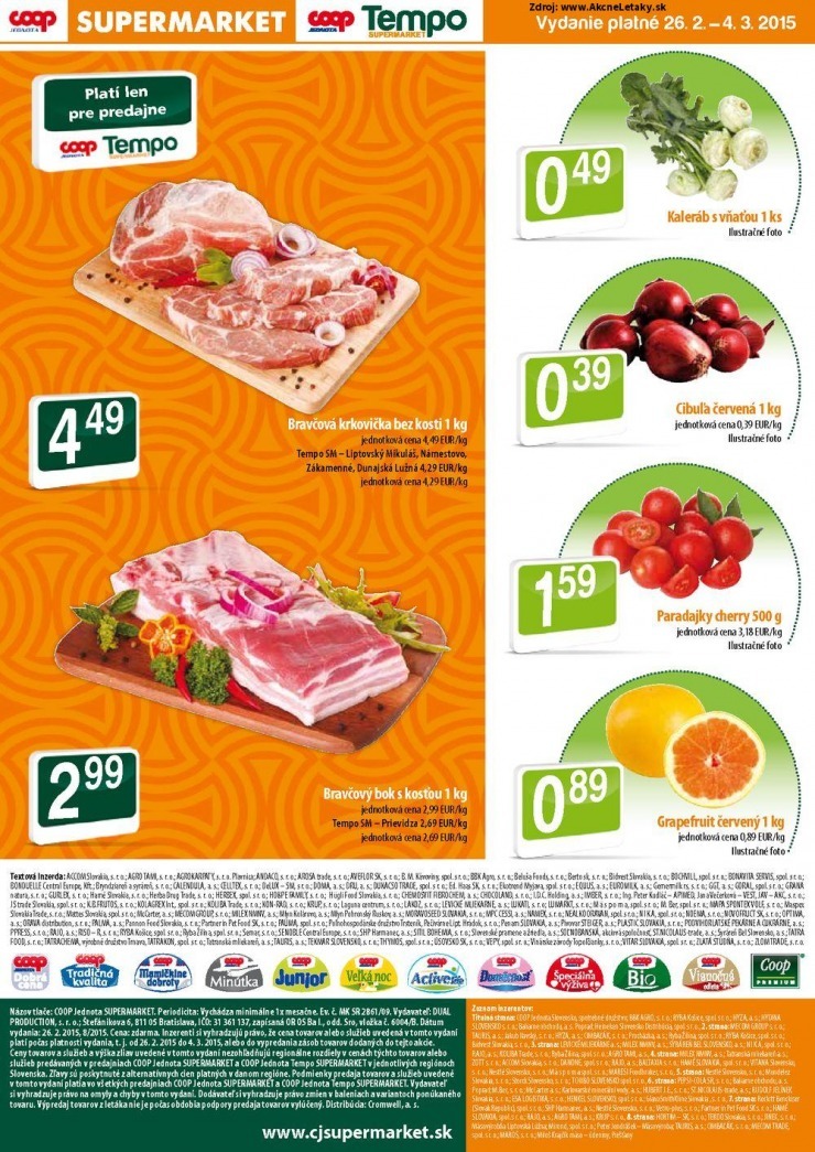 leták COOP Jednota akční leták strana 8 leták COOP Jednota akční leták strana 8