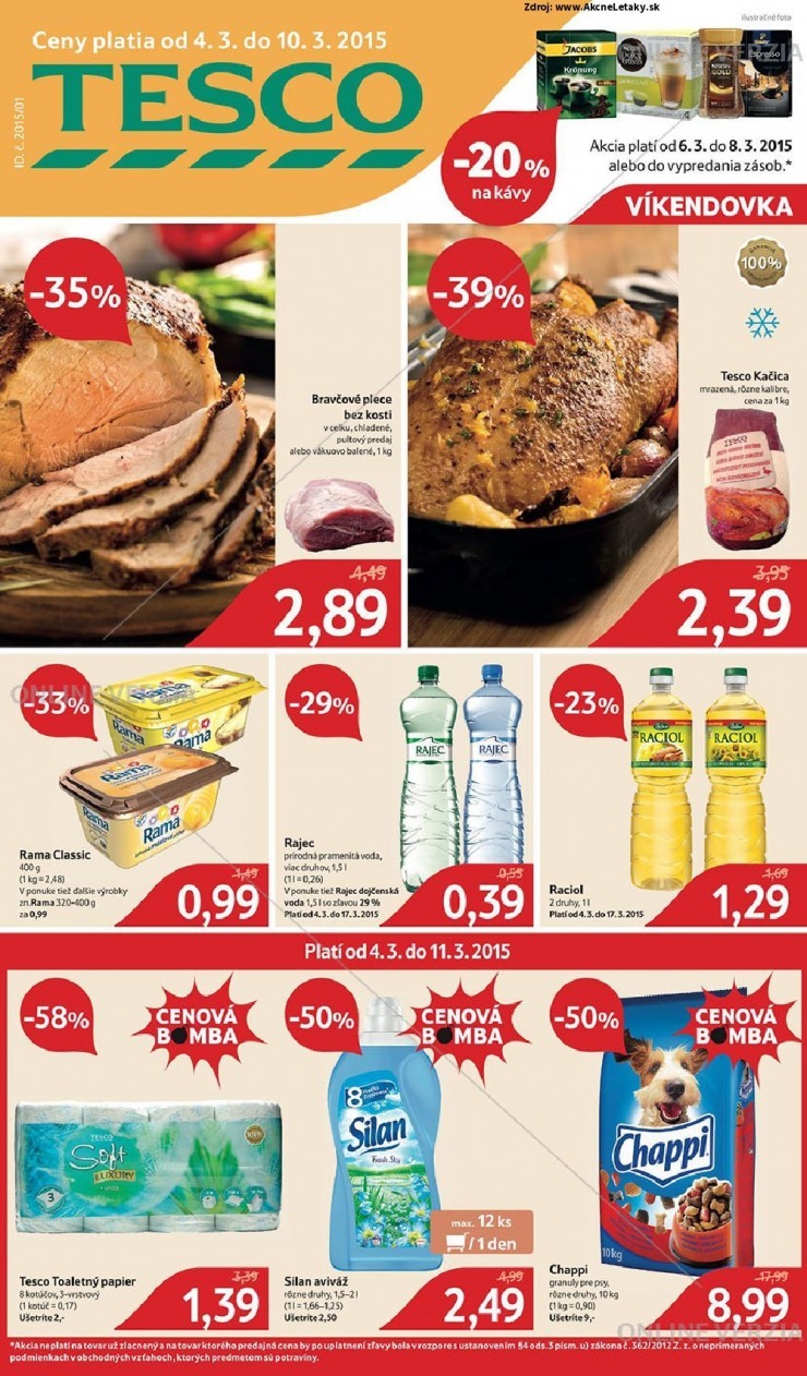 leták mimoriadný leták Tesco strana 1 leták mimoriadný leták Tesco strana 1