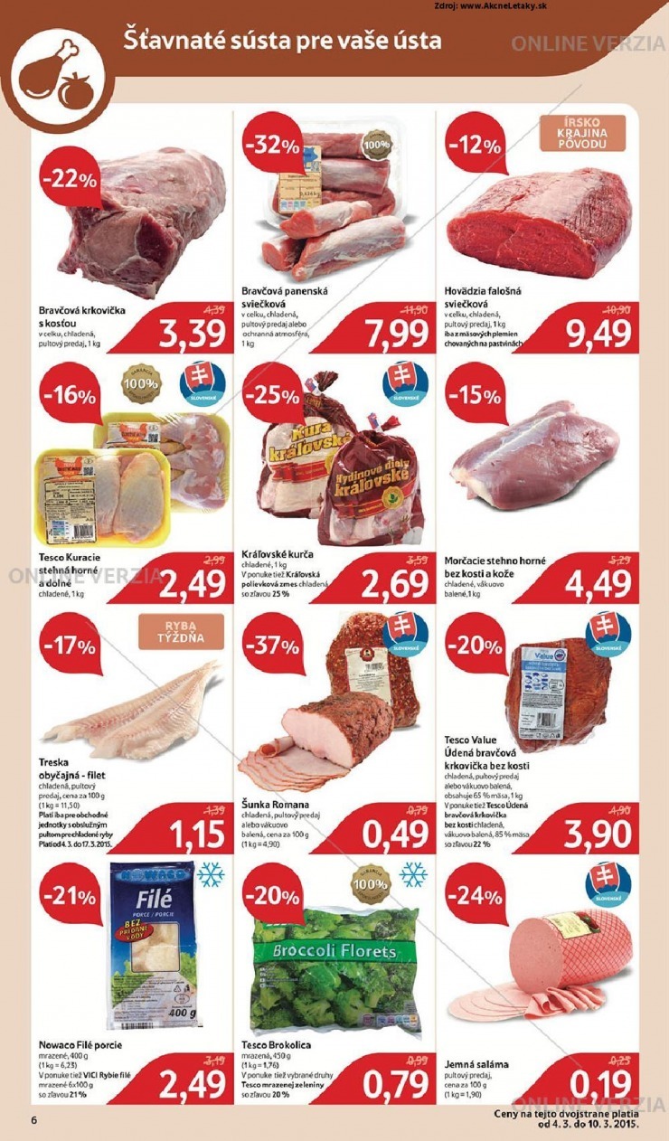 leták mimoriadný leták Tesco strana 6 leták mimoriadný leták Tesco strana 6