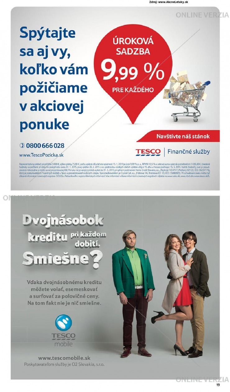 leták mimoriadný leták Tesco strana 19 leták mimoriadný leták Tesco strana 19