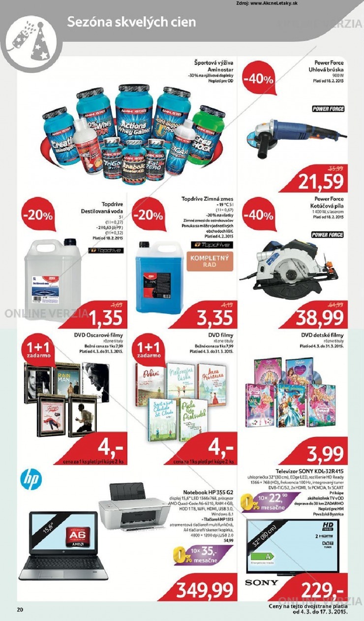 leták mimoriadný leták Tesco strana 20 leták mimoriadný leták Tesco strana 20