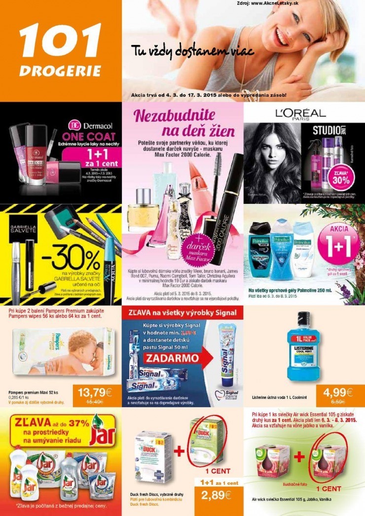 leták 101 Drogerie mimoriadný leták strana 1 leták 101 Drogerie mimoriadný leták strana 1
