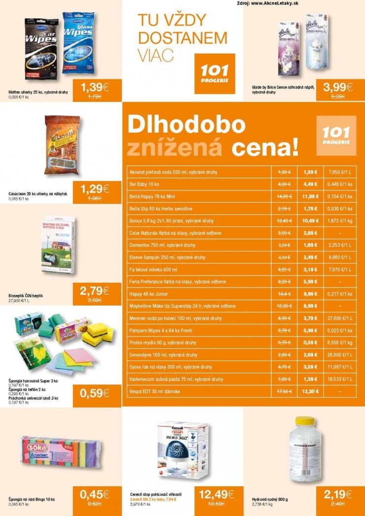 leták 101 Drogerie mimoriadný leták strana 7 leták 101 Drogerie mimoriadný leták strana 7