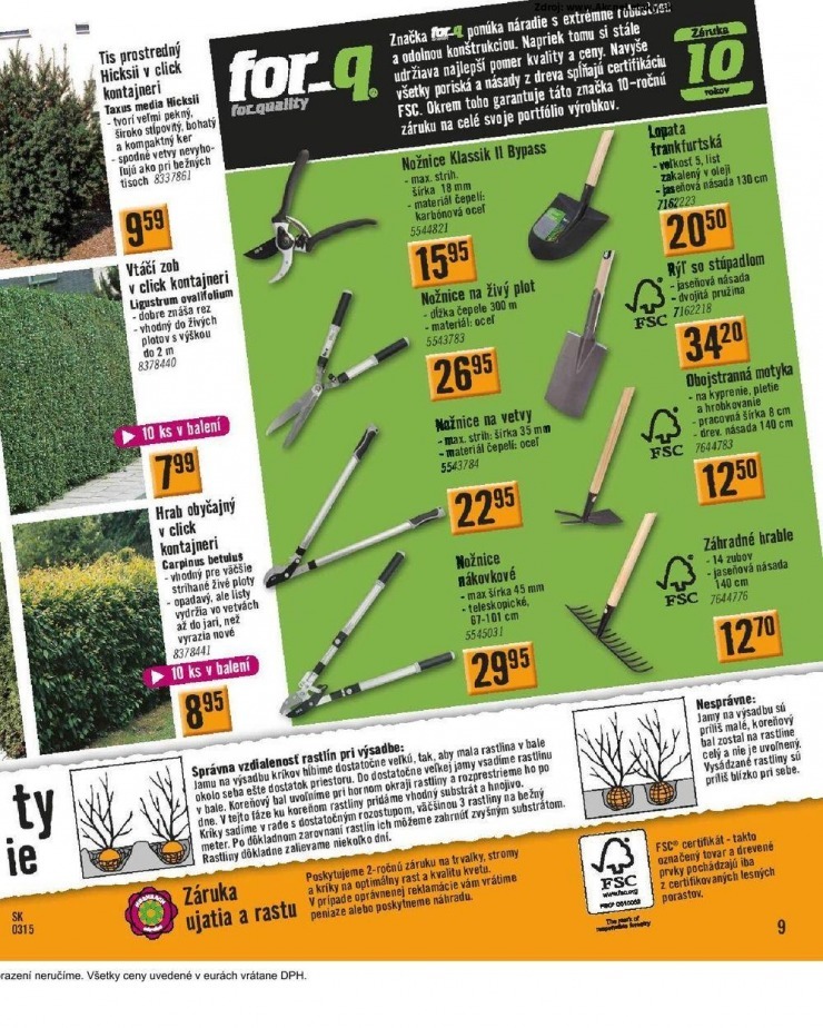 leták HORNBACH akciový leták strana 9 leták HORNBACH akciový leták strana 9